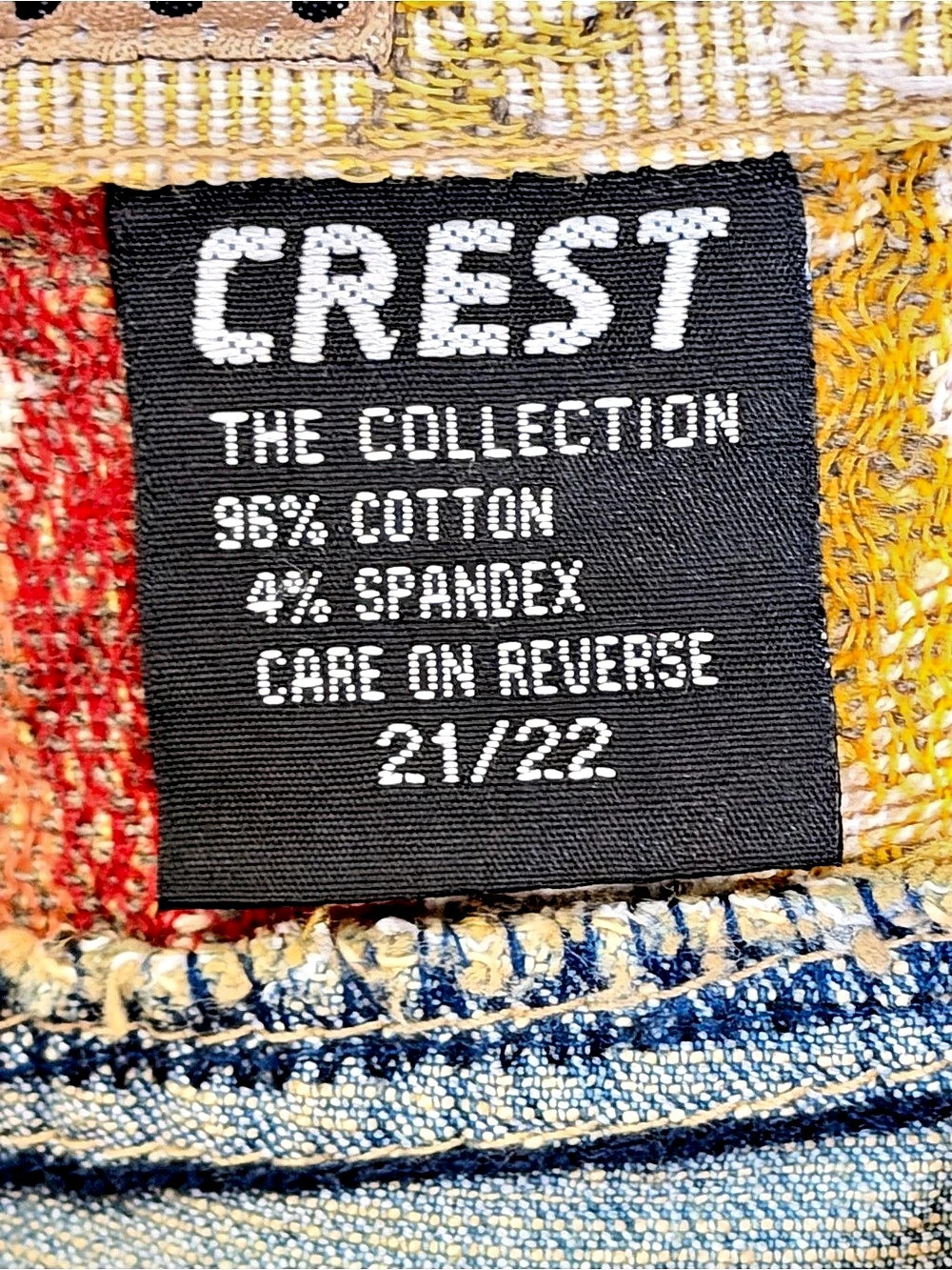 Vintage Crest The Collection Floral Boot Cut Jeans Plus Y2K Size 21/22 Boho - Picture 5 of 13